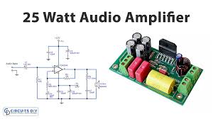 25 watt audio power lifier circuit