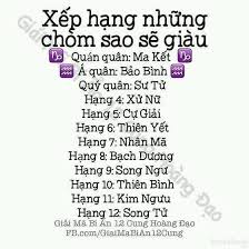 Tử Vi 12 Cung Hoàng Đạo - Xếp hạng nhưng chòm sao sau sẽ giàu | Facebook