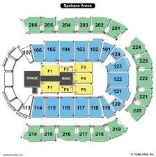 spokane arena seating chart seating