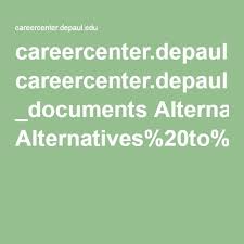 Among them is this depaul. Careercenter Depaul Edu Documents Alternatives 20to 20teaching 20packet May2014 Pdf Jobs For Teachers Resume Career Search