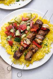 grilled beef kabobs marinated sirloin