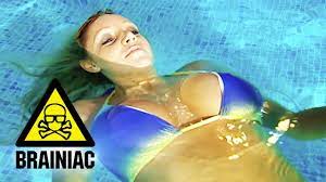 Do You Float Better With Breast Implants? | Brainiac - YouTube