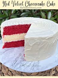 red velvet cheesecake cake my cake