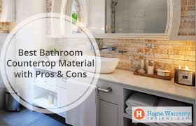 best bathroom countertop materials for