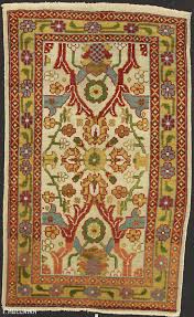 antique indian small agra rug n