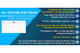 Custom Size Chart
