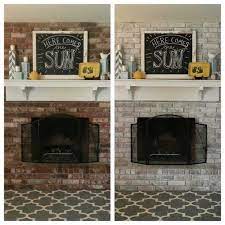 Realty Brick Fireplace Makeover