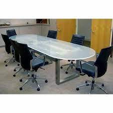 Round Glass Conference Room Table