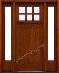 craftsman style doors and sidelights