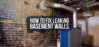 how to stop leaking basement walls