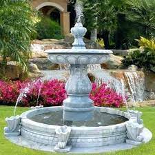 Tier Design White Garden Water Fountain