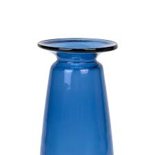 Narrow Model Blue Glass Vintage Vase