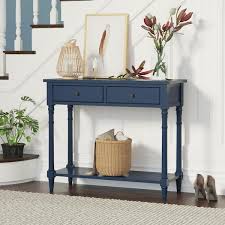Rectangular Solid Wood Console Table