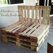 outdoor couch with pallets