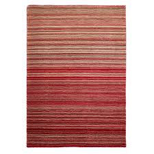 ombre stripe patterned rug in 100 wool