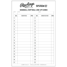 Softball Lineup Sheets Printable Www Picswe Com
