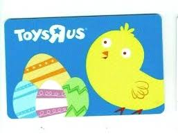 toys r us gift card collectible yellow
