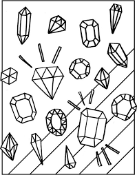 Gemstone coloring page heart shape diamond plot. 12 Coloring Pages Gemstones Ideas Coloring Pages Shopkin Coloring Pages Shopkins Colouring Pages