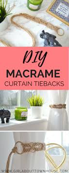 There are only two sets available with nikris designs. Diy Macrame Curtain Tie Backs Tutorial Girl About Townhouse