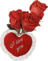 red roses i love you heart bouquet