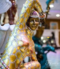 bronze statues art deco dancer in