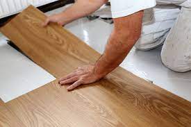 how to secure vinyl floor tile that is