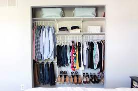 how to organize a small closet abby