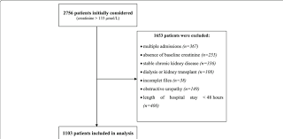 Study Flow Chart Patients Admitted With Plasma Creatinine