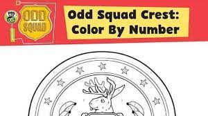 All rights belong to their respective owners. Odd Squad Crest Color By Number Kids Pbs Kids For Parents