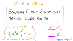 Lesson Solving Cubic Equations Taking