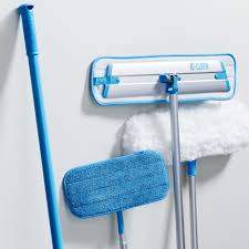 It's best to let microfiber dust mops hang dry, but you can put it in the dryer on low heat. Deep Clean Mop E Cloth Inc