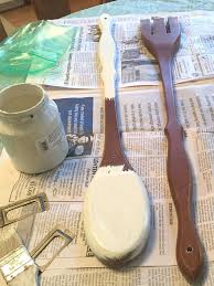 Free Large Wooden Spoon Fork Upcycle