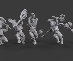ArtStation - Female Dwarf Warriors Pack | Resources | Female dwarf, 3d  model character, Warrior