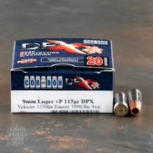 20rds 9mm Corbon Dpx 115gr P Hollow Point Ammo