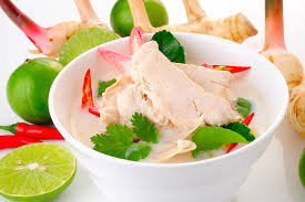 Rich and creamy yet tangy and salty, this thai coconut chicken soup recipe is filling but light and positively bursting with flavor. Chicken Galangal In Coconut Milk Recipe Tom Kha Gai Temple Of Thai