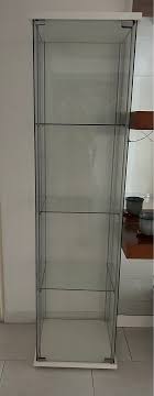 Ikea Detolf Glass Cabinet Furniture