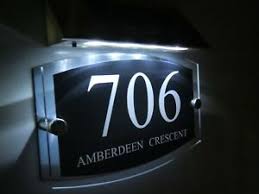 Lighted House Number Signs Products For Sale Ebay