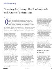 ecocriticism essay ecocriticism environmentalism 