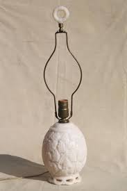 Vintage Custard Milk Glass Lamp