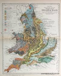 Geological Map Of England And Wales Antique Maps And