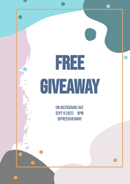 giveaway flyer flyer template