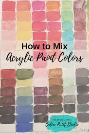 color mixing chart acrylic