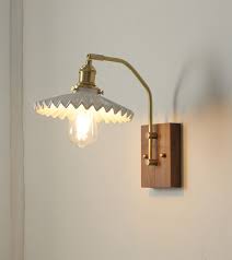Wood Wall Sconce Hommony Plug In