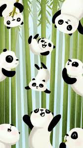 baby panda cute cartoon wallpaper