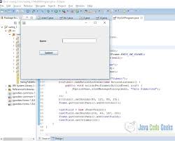 how to create a java gui with swing