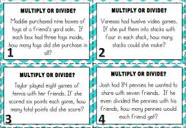 multiplication and division word