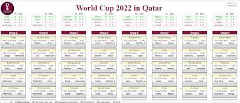 World Cup 2022 Games Schedule Pdf gambar png