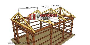 16x24 pole barn roof plans myoutdoorplans