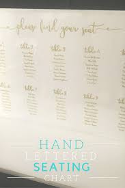 Hand Lettered Seating Chart Free Printable