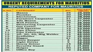 jobs in mauritius highest salary